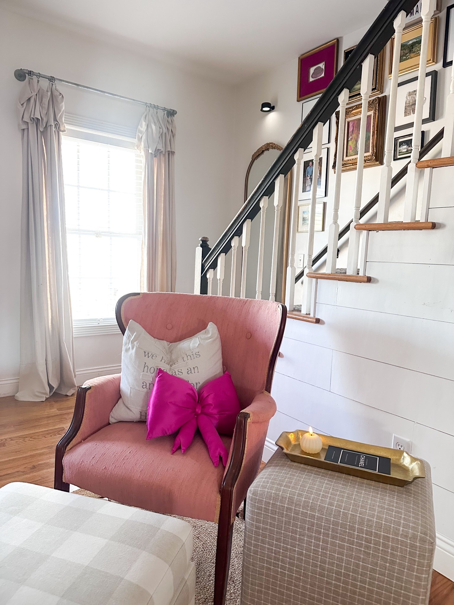 Cutest bow pillow
Target ottoman

#LTKSaleAlert #LTKHome #LTKValentine