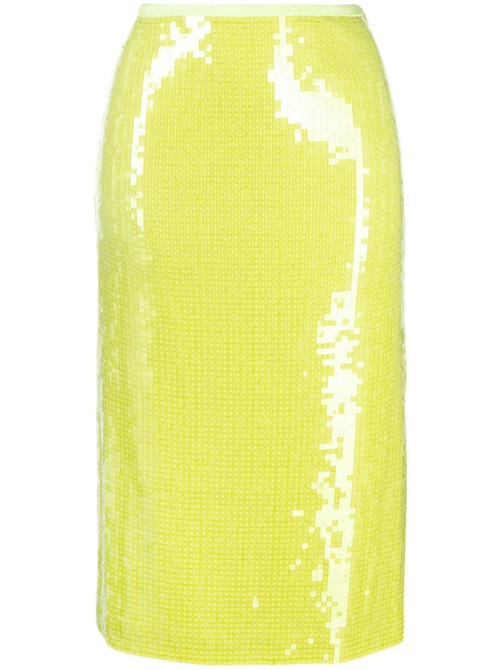 Helmut Lang Sequinned Midi Skirt - Farfetch | Farfetch Global