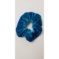 The Medium Blue Velvet Scrunchy - Handmade | Etsy (US)
