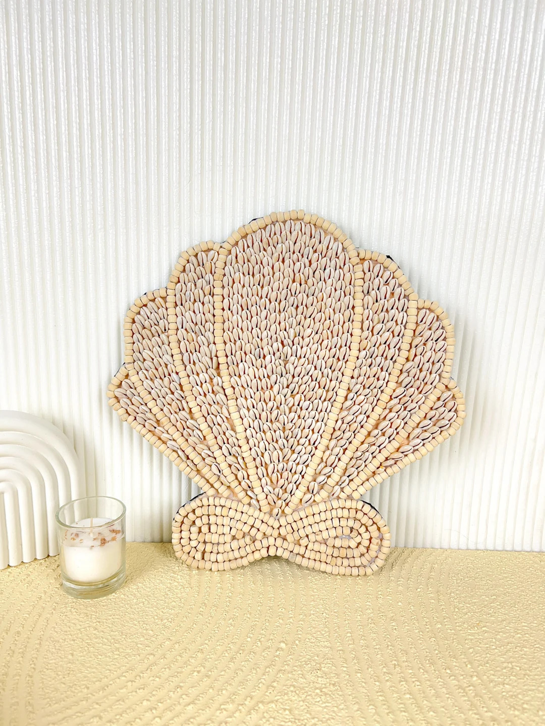 Sea Shell Wall Decor: Handmade Ocean Nursery Art (11.8” x 11.8”) | Etsy (US)