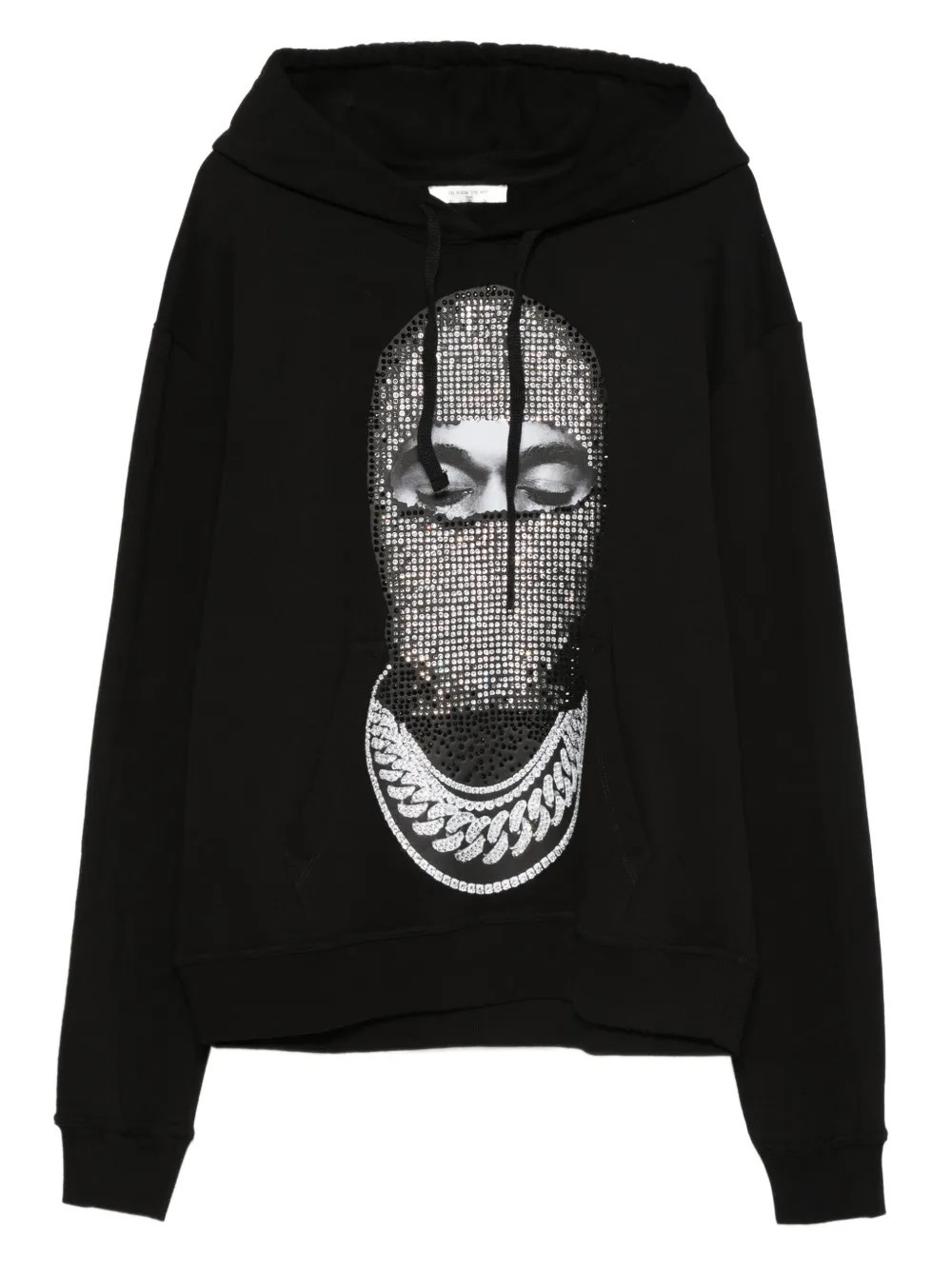 Ih Nom Uh Nit graphic-print hoodie - Black | Farfetch Global