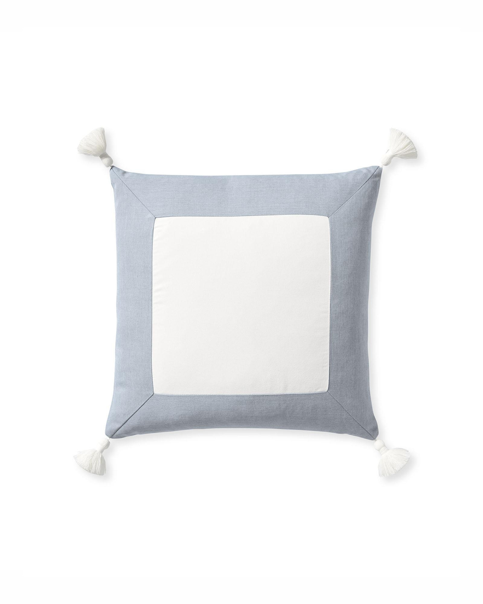 Sunbrella®️ Border Frame Outdoor Pillow Cover | Serena and Lily