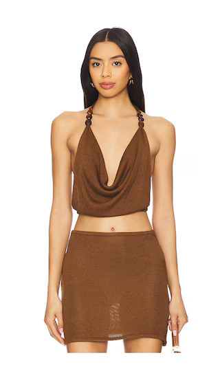 Jayla Top in Pecan Brown | Revolve Clothing (Global)