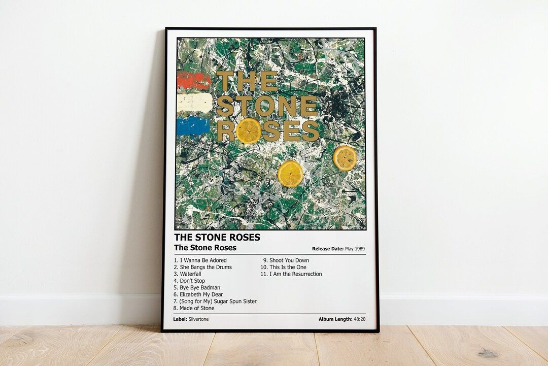 THE STONE ROSES - The Stone Roses - Album Cover Print Poster | Wall Art | Artwork | A4, A3, A2 & ... | Etsy (UK)