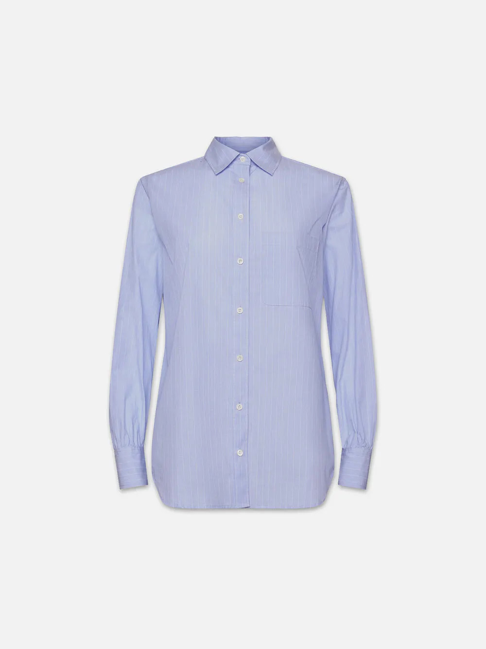The Borrowed Pocket Shirt  in  Chambray Blue | Frame Denim