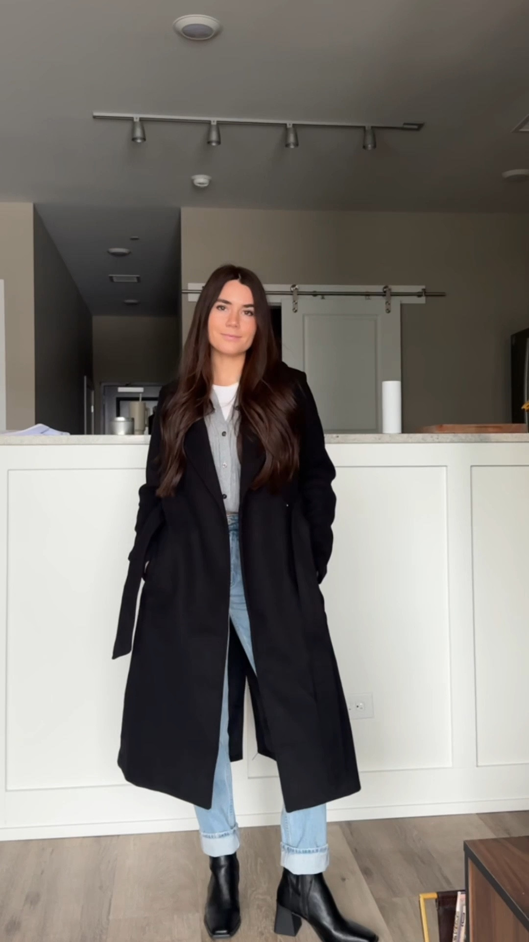 What I wore today 🖤 #abercrombie #ootd #winterootd