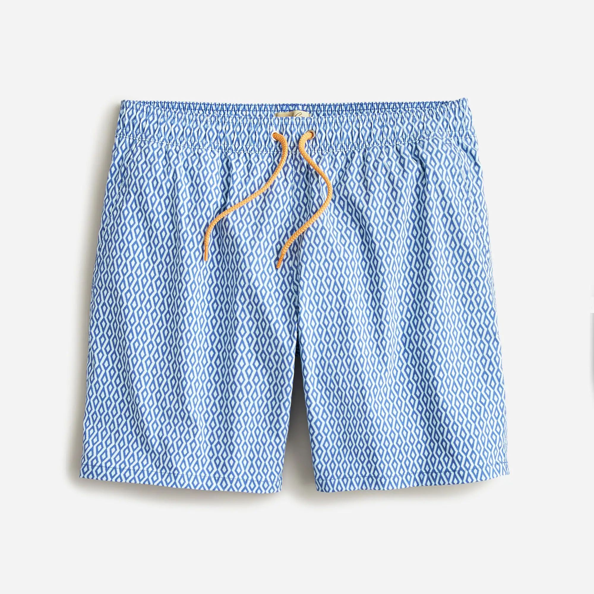 J.Crew: 8" Stretch Swim Trunk In Print For Men | J.Crew US