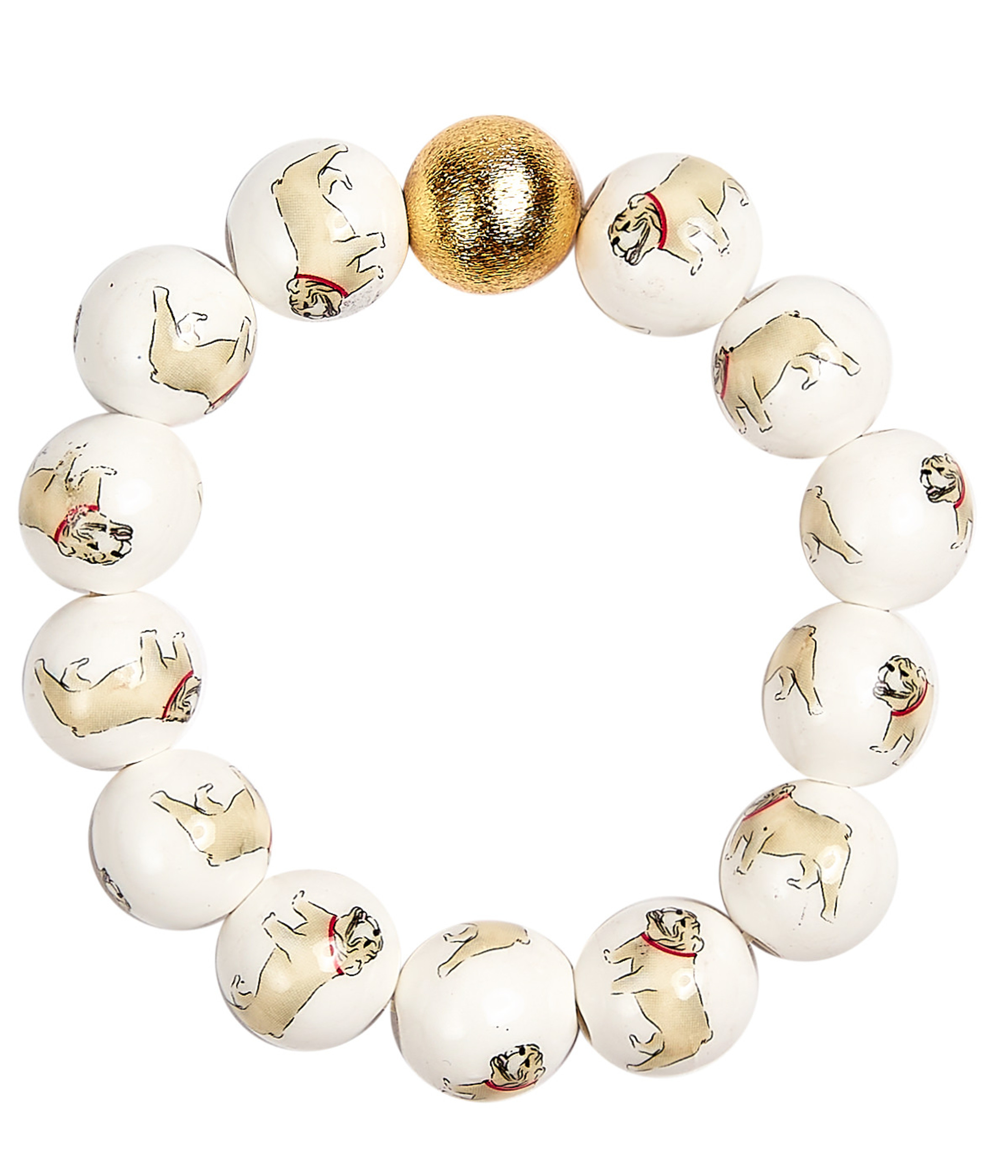 Georgia Beaded Bracelet - Bulldog - Gameday Collection | Lisi Lerch Inc