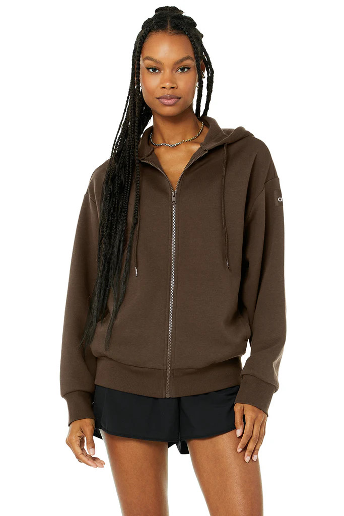 Hype Full Zip Hoodie | Alo Yoga (US)