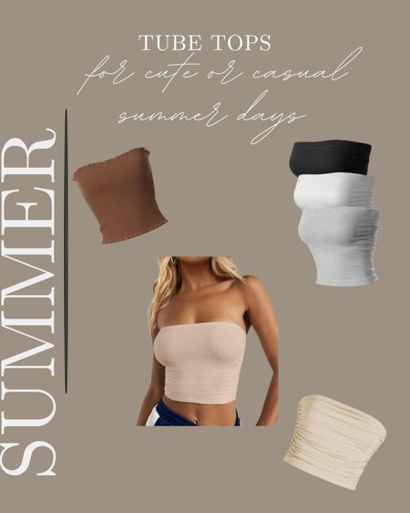 Summer tube tops for warm weather coming! These can be dressed up or worn casual! 

#LTKSeasonal #LTKTravel #LTKParties