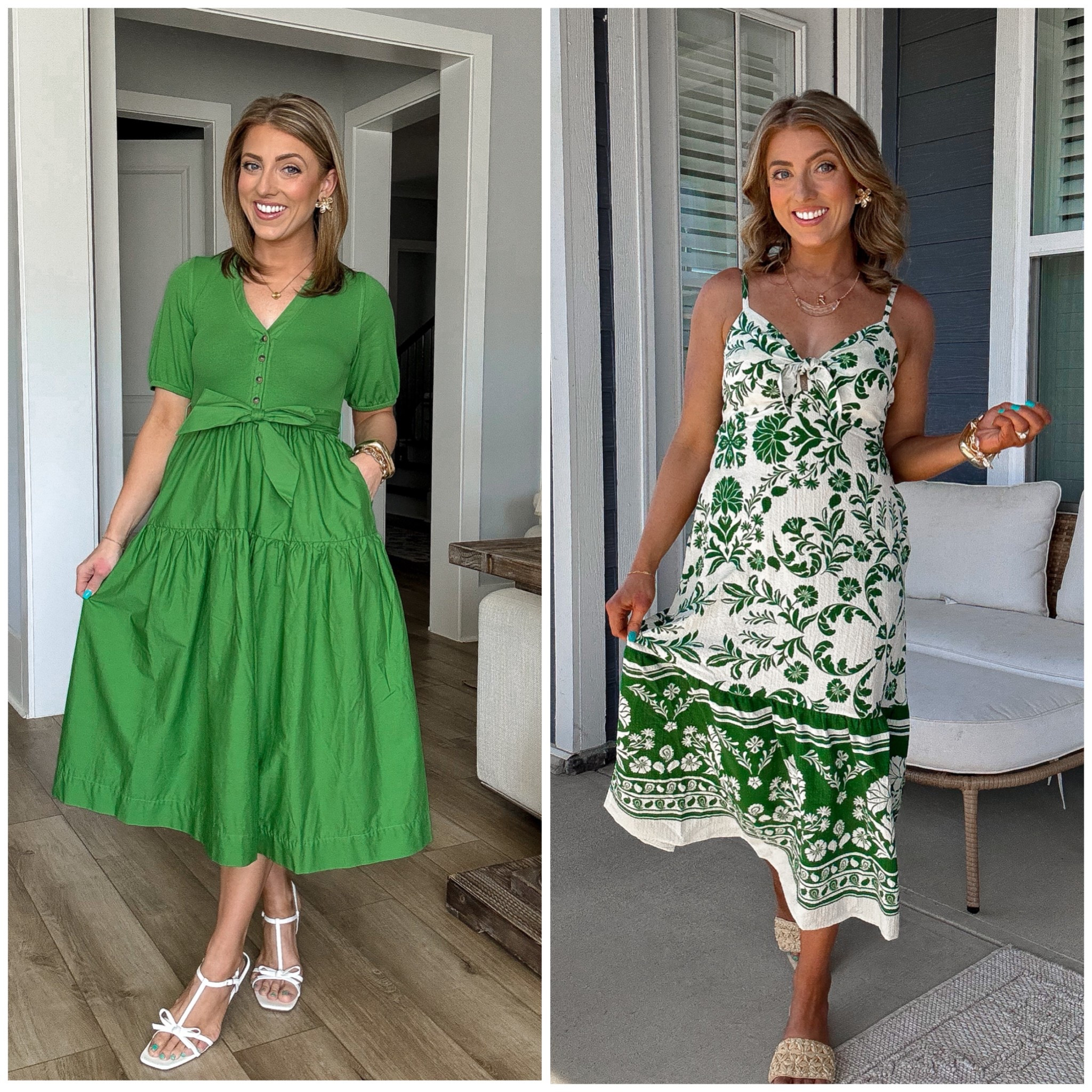 These Walmart dresses are giving effortless summer style in the BEST way 💚✨ and I cannot get over how good they are for the price!!

The green midi is such a flattering, easy throw-on-and-go moment (hello comfy + cute 🙌🏼) and this printed dress looks straight out of a boutique… but it’s on Walmart 🤯

Lightweight, breezy, and perfect for everything from everyday mom life to vacations, brunch, or summer events ☀️

And yes… both styles also come in navy 👏🏼 (you know I love a good classic option too!)

✔️ flattering fits
✔️ easy everyday styling
✔️ elevated details
✔️ budget-friendly finds

These are the kind of dresses you’ll reach for over and over all season long 💙 linking both before they sell out!

#walmartfashion #walmartstyle #walmartdresses #summerdress #affordablefashion #momstyle #everydayoutfits #summerstyle #walmartfinds #budgetfriendlystyle #midsummeroutfits #casualchic #dressseason

#LTKootd #LTKPetite