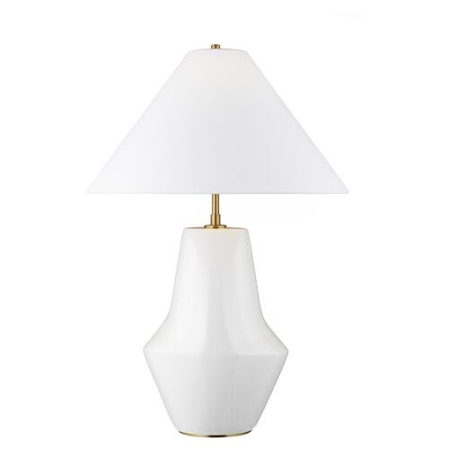 Contour Short Table Lamp, Arctic White | One Kings Lane
