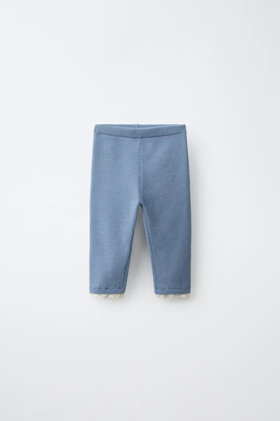 LACE TRIM KNIT LEGGINGS | Zara US