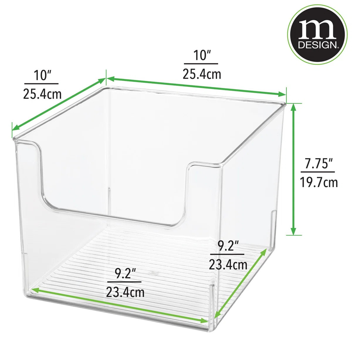 mDesign Kitchen Plastic Storage Organizer Bin with Open Front | Wayfair North America