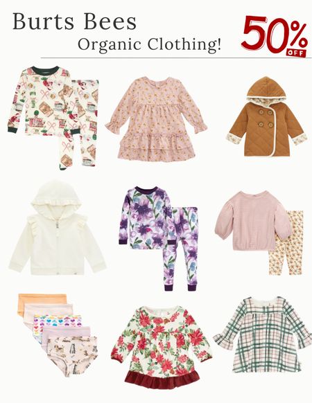 Take 50% off + free shipping on organic clothing for baby’s & toddlers  from Burts Bees! #organicclothes #organicbabyclothes #organictoddlerclothes #holidayclothing #organicholiday #toddlerclothing #babyclothes #clothingsale #holiday 

#LTKHolidaySale #LTKbaby #LTKkids