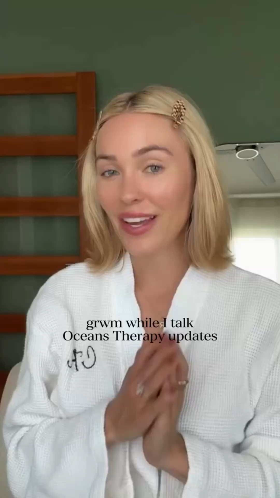 grwm & chat about what’s happening at @oceans.therapy 💙