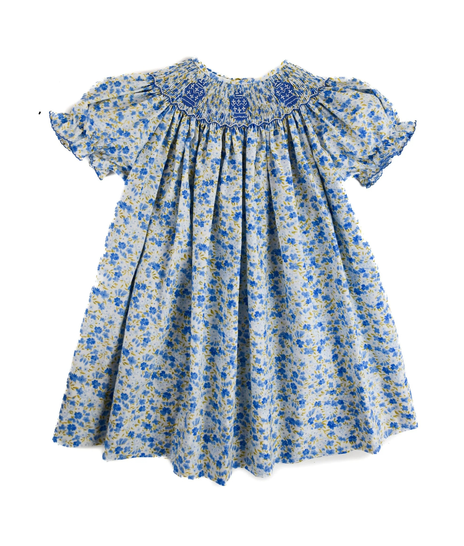 Ruth and Ralph Blue Floral Ginger Jar Helen Dress | JoJo Mommy