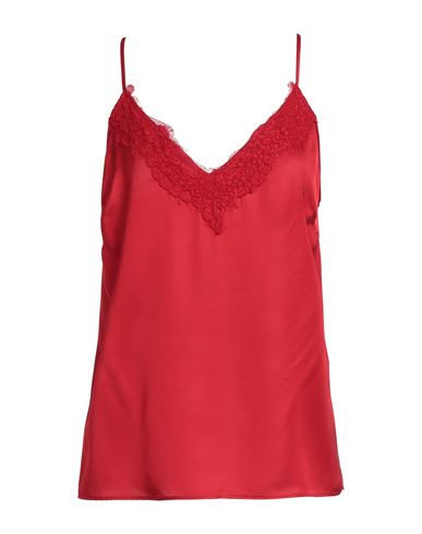 Liu •jo Woman Top Red Size 2 Viscose, Polyamide, Polyester, Cotton | YOOX (US)