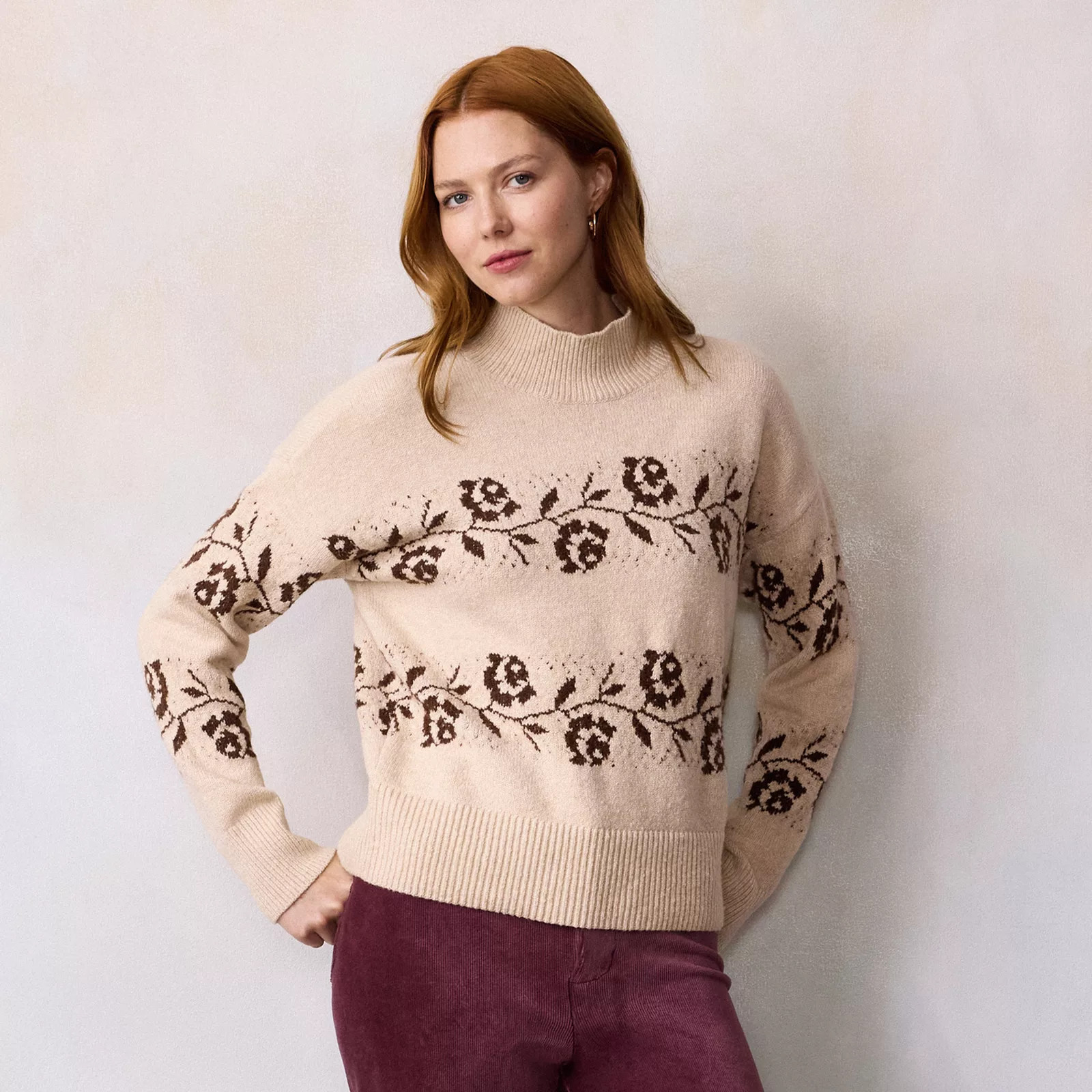 Women's LC Lauren Conrad Mockneck Pullover SweaterLC Lauren Conrad | Kohl's