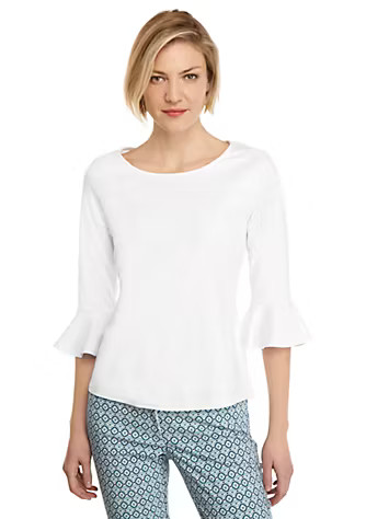 THE LIMITED

3/4 Ruffle Sleeve Top | The Limited Stores