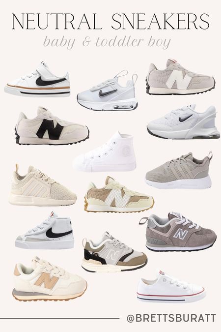 Neutral toddler boy sneakers that I’d buy! // kids shoes, Nike, new balance, converse, Addidas, tennis shoes

#LTKstyletip #LTKkids #LTKshoecrush
