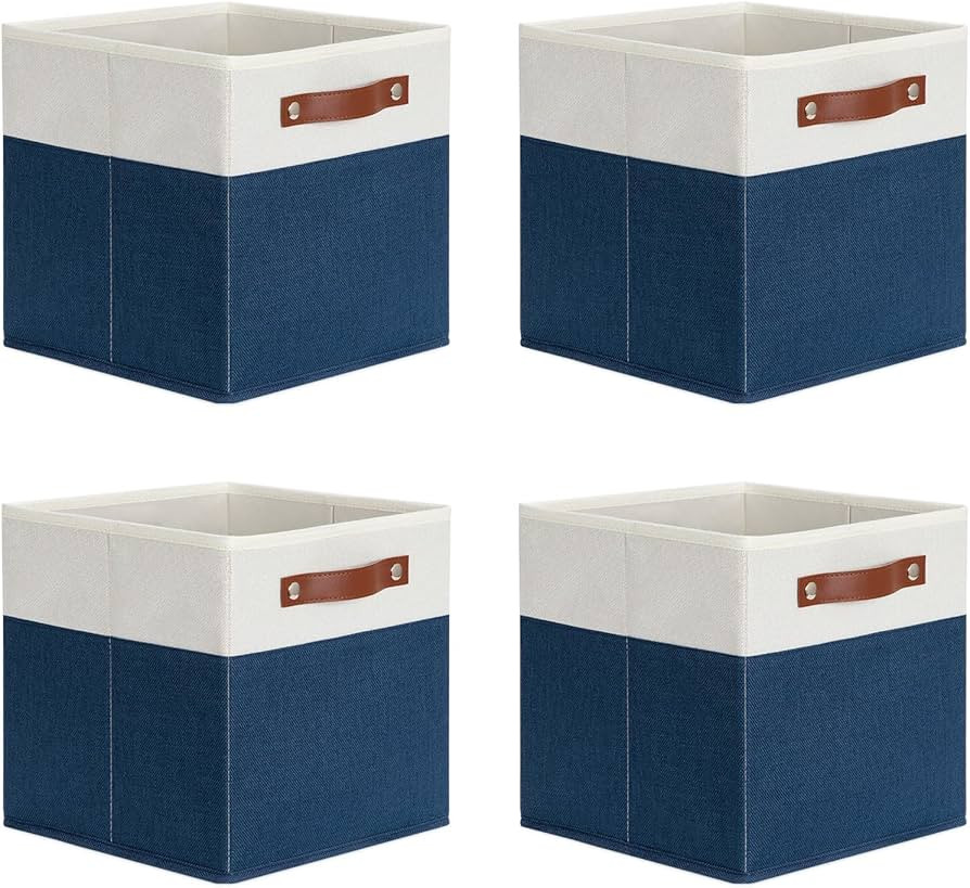 DULLEMELO Fabric Bins for Cube 11x11, Gift Baskets Empty for Boy Girl Mother Father Christmas Fes... | Amazon (US)