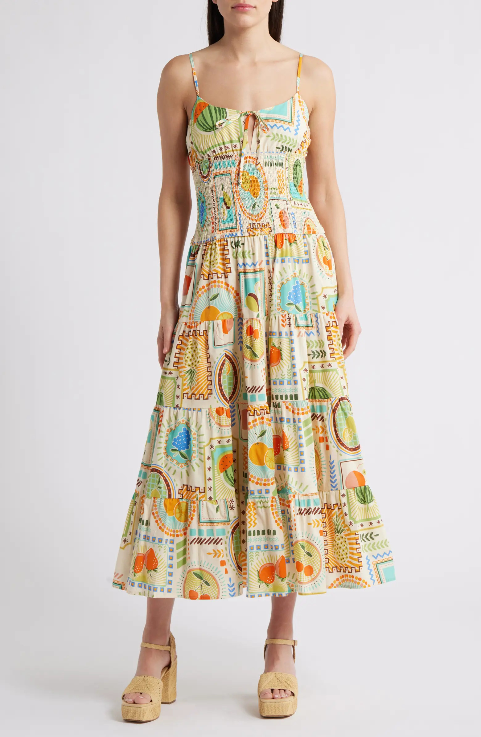 Print Tiered Maxi Dress | Nordstrom