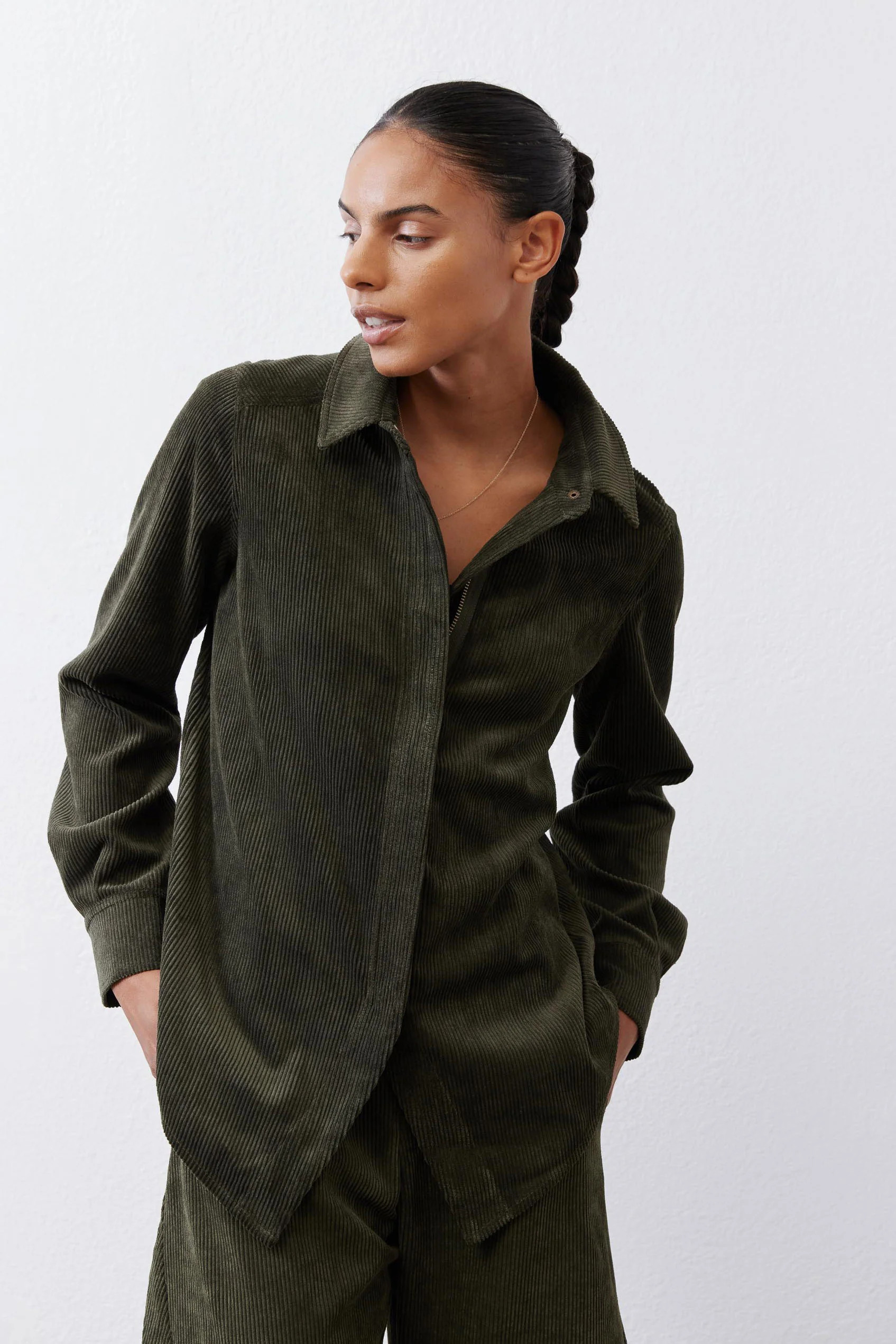 Corduroy Handkerchief Zip Top | Ruti