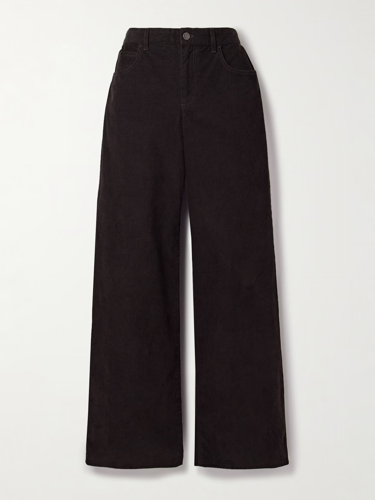 The Row - Eglitta Cotton-blend Corduroy Straight-leg Pants - Brown | NET-A-PORTER (UK & EU)