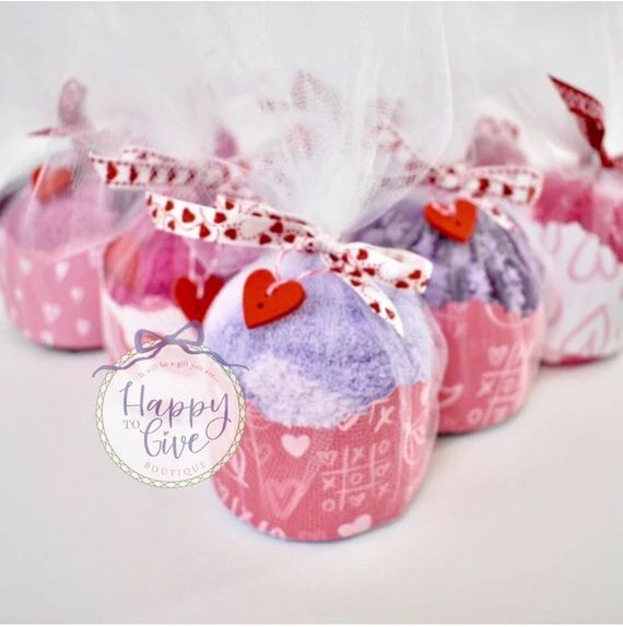 Teacher Valentines Fuzzy Socks Cupcakes Daycare Teacher | Etsy | Etsy (US)