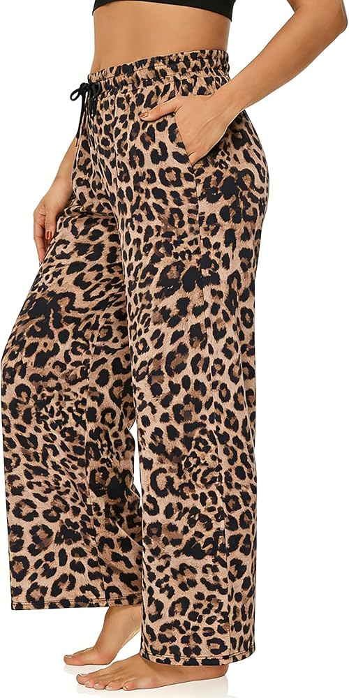ZORBA Women's Plus Size Wide Leg Casual Palazzo Pants High Waist Yoga Comfy Loose Lounge Pants wi... | Amazon (US)