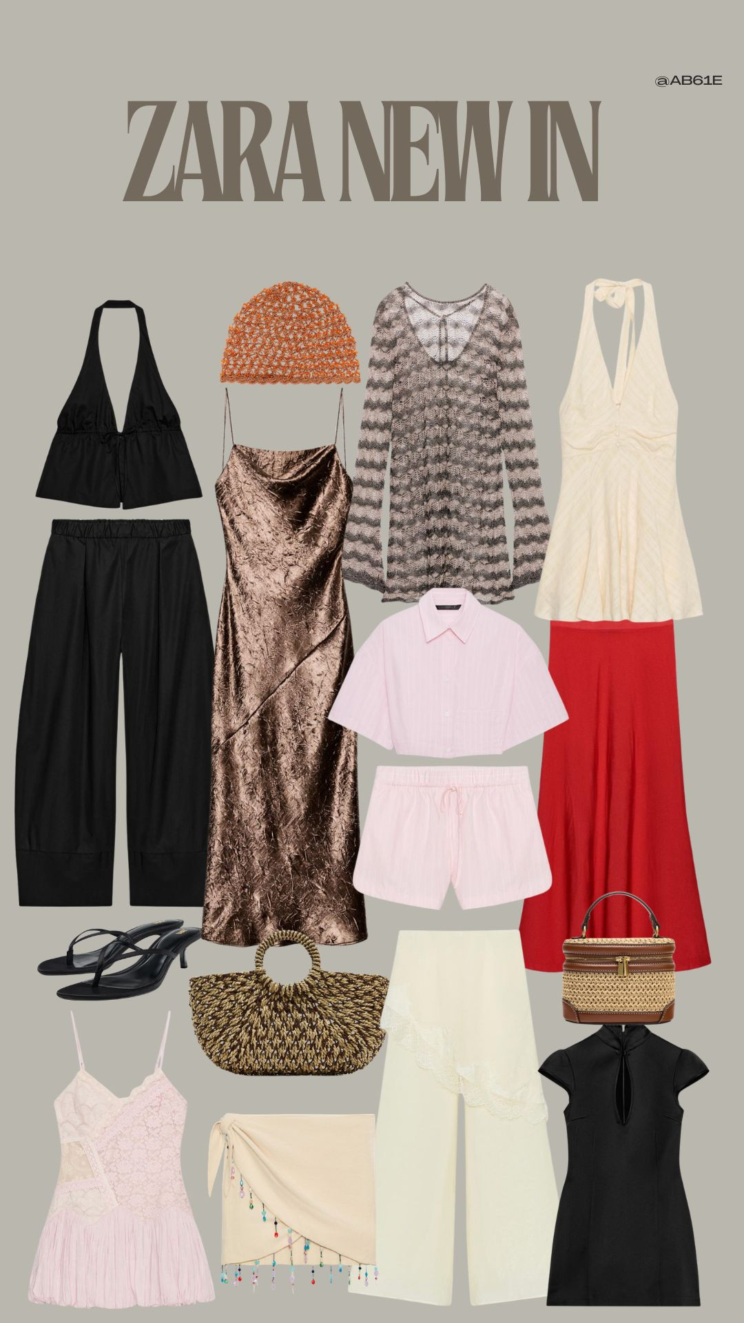 Zara New In 😍

Zara Summer Edit, Black Halterneck Co-Ord, Brown Satin Slip Dress, Crochet Knit Mini Dress, Red Maxi Skirt, Pink Shirt and Shorts Set, Pink Mini Dress, Raffia Bag, Neutral Summer Pieces, Holiday Outfit Inspo, Holiday Fashion, Holiday Style, Ibiza Style  

 #LTKuk #LTKsummer #LTKtravel
