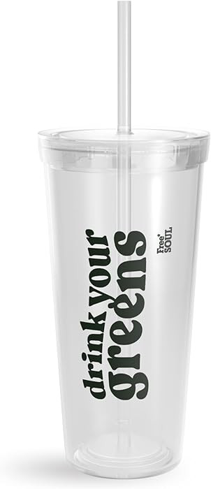Free Soul Portable Cup with Straw | Screw On Lid | 750ml Travel Cup | BPA Free Spill Resistant Le... | Amazon (UK)