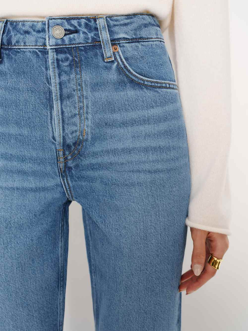 Cynthia High Rise Straight Jeans | Reformation (Global)