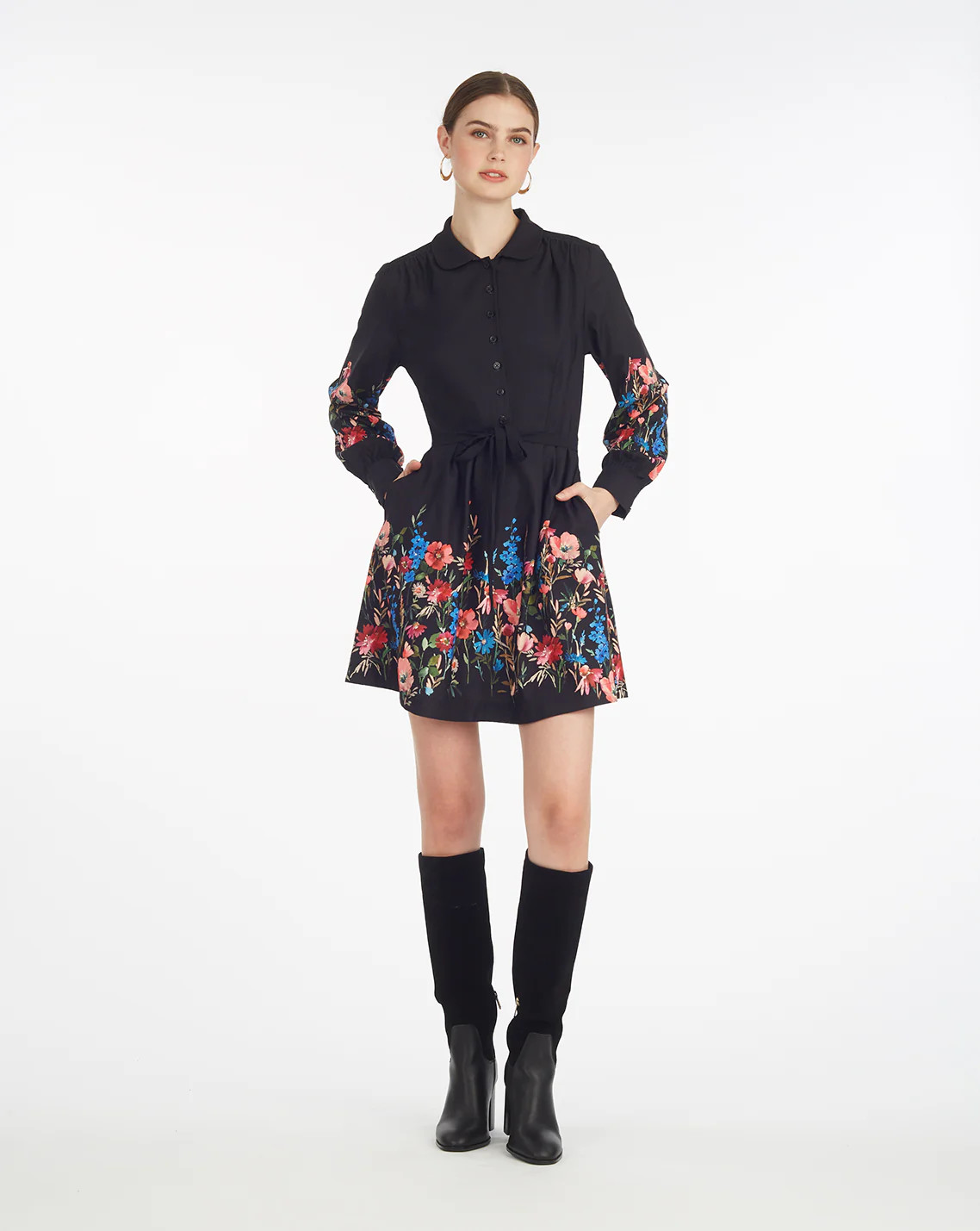 Ellie Shirtdress in Moonlit Blooms | Draper James (US)