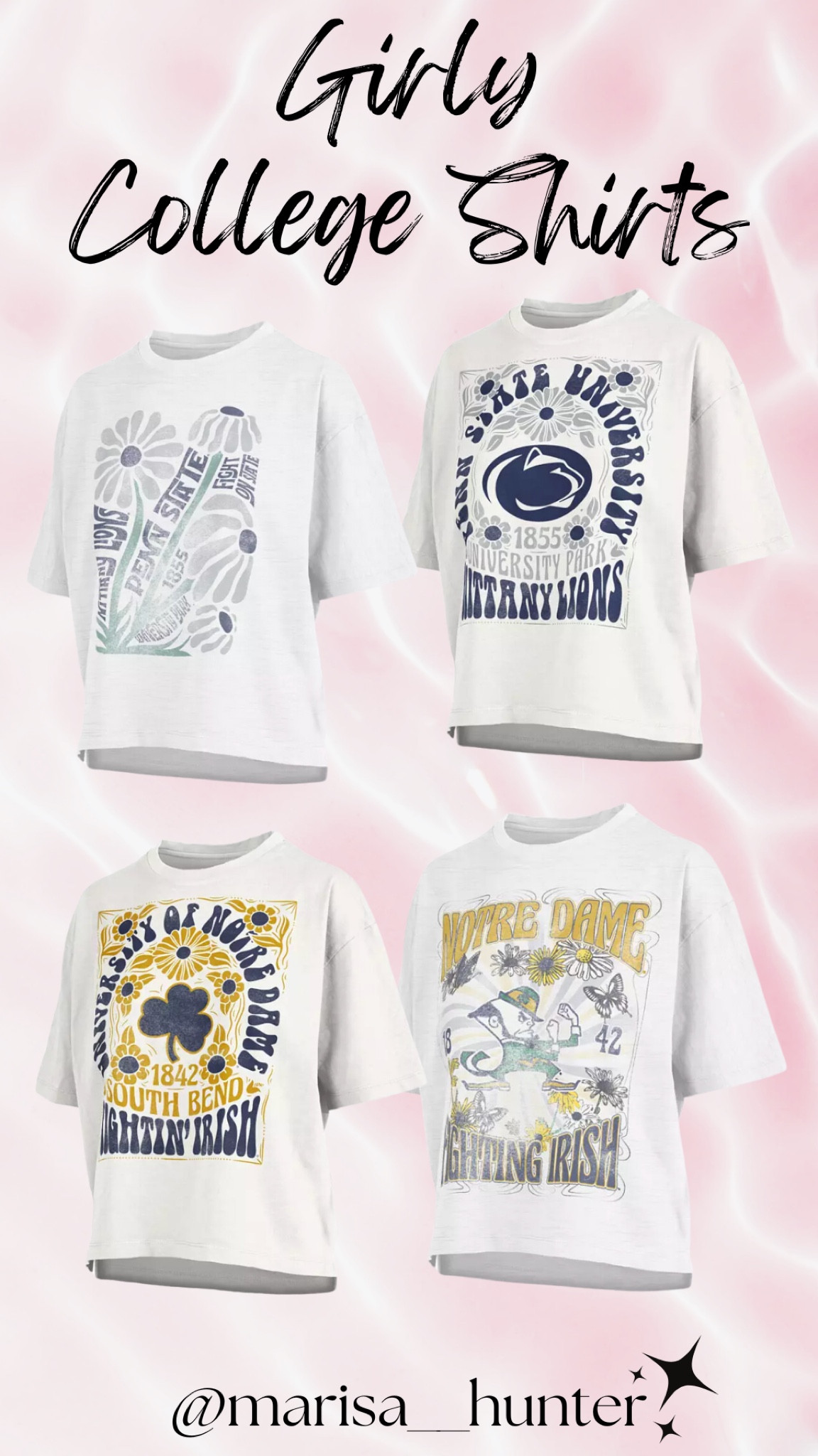 Girly college shirts ✨

Pressbox T-shirt ncaa college shirt penn state Notre dame Saturday game day fall outfits 

#LTKBacktoSchool #LTKSeasonal