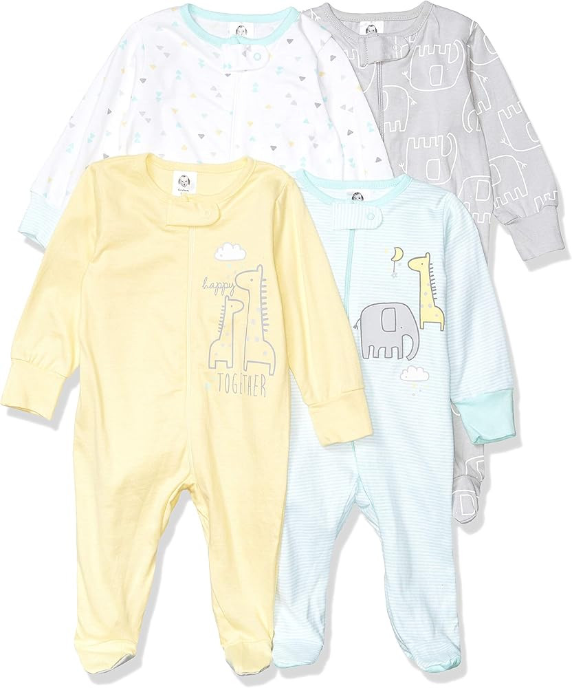 Gerber Unisex Baby 4 Pack Sleep 'N Play Footie | Amazon (US)