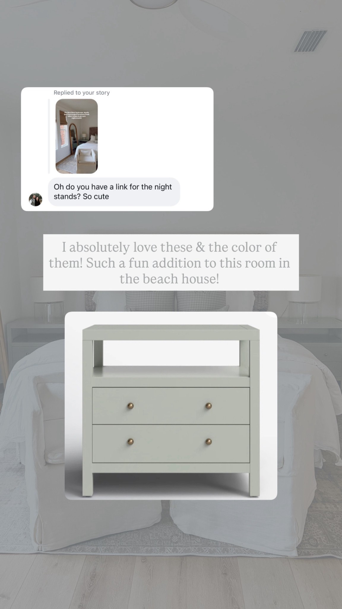 These nightstands made the perfect addition to our beach house bedroom!

Loverly Grey, nightstand, bedside table, home decor, bedroom furniture, beach house decor 

#LTKHome