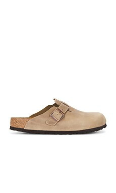 BIRKENSTOCK Boston Soft Footbed in Tobacco Brown from Revolve.com | Revolve Clothing (Global)
