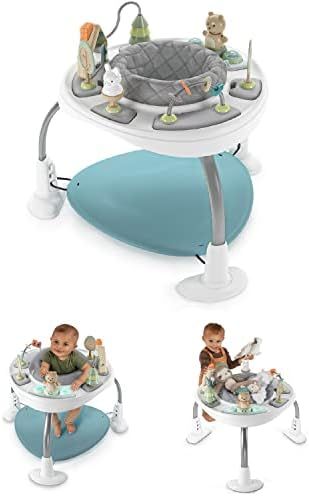 Ingenuity Spring & Sprout 2-in-1 Baby Activity Center Jumper and Table with Infant Toys - Ages 6 ... | Amazon (US)