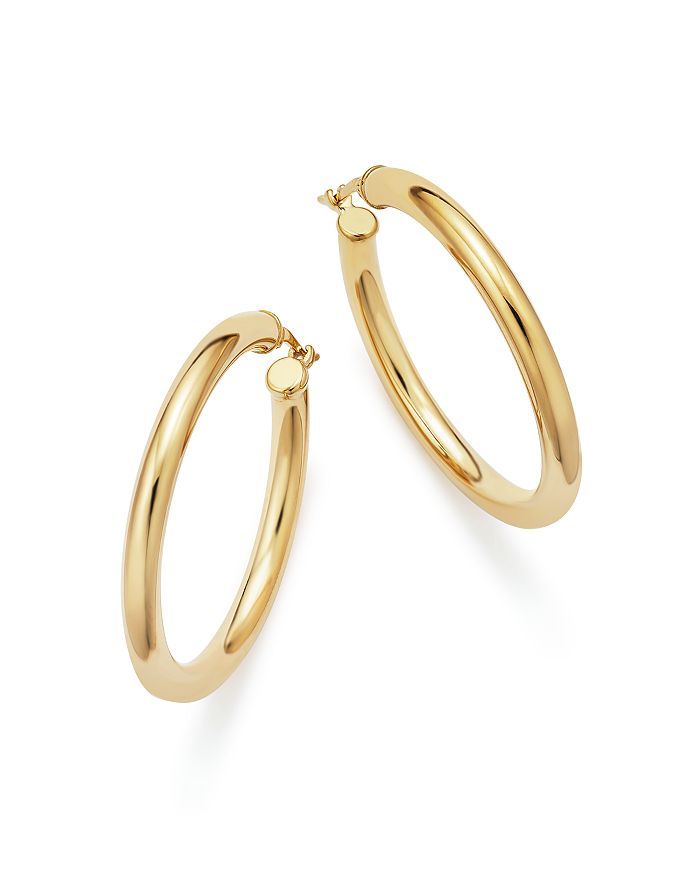 14K Yellow Gold Tube Hoop Earrings - 100% Exclusive | Bloomingdale's (US)