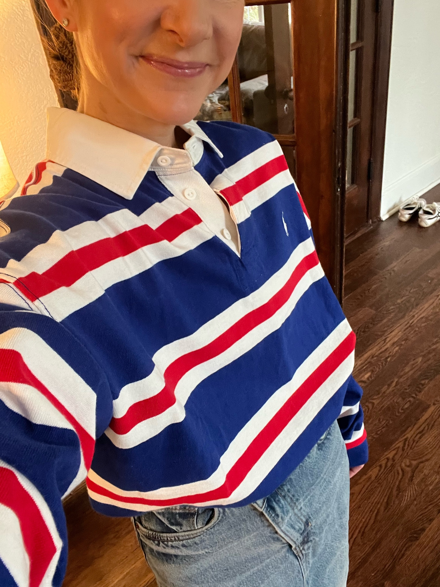 Bringing Rugby shirts back 🤍 (wearing size L) 

#LTKStyleTip