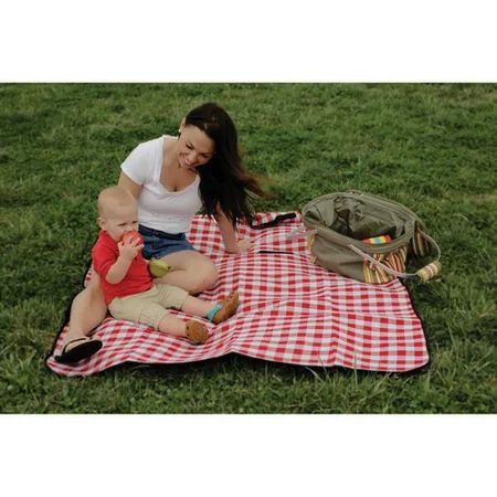 Camco 42801 Picnic Blanket, Red and White Checkered, 51" x 59" | Walmart (US)