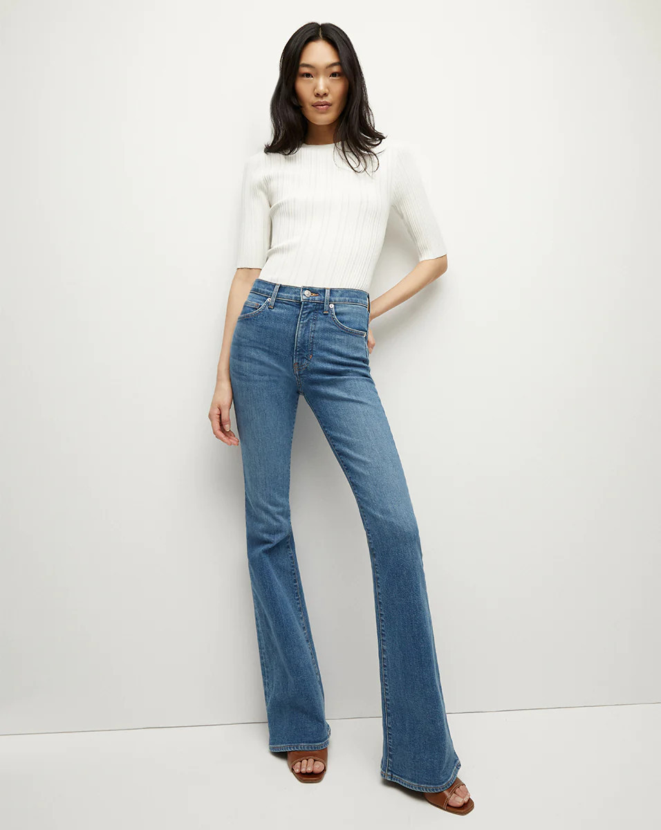 Veronica Beard Beverly Skinny-Flare Jean Sedona River | Veronica Beard
