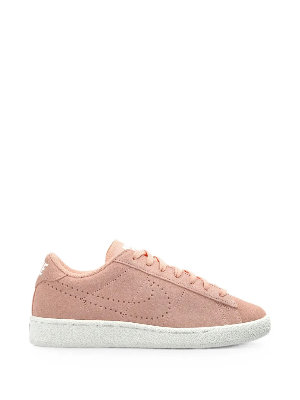 Nike perforated-logo suede sneakers - Pink | Farfetch Global