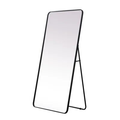 Sabine Metal Rounded Rectangle Floor Mirror | Wayfair Professional
