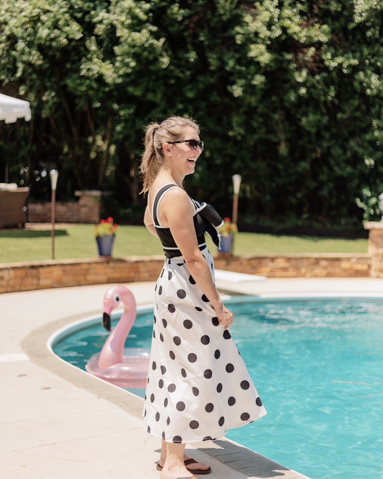 The cutest bow swimsuit with skirt sarong

From Amazon

Wear a size M which is a size up for me 

#LTKSeasonal #LTKOver40 #LTKSwim