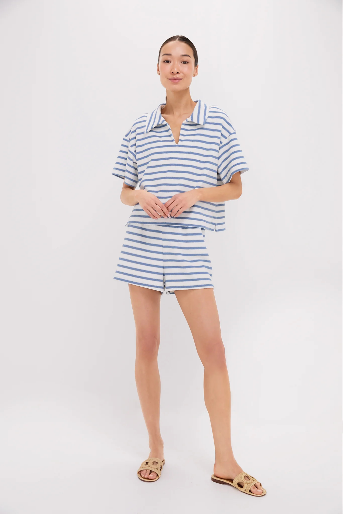 Striped Terrycloth Driftwood Shorts | Tuckernuck (US)
