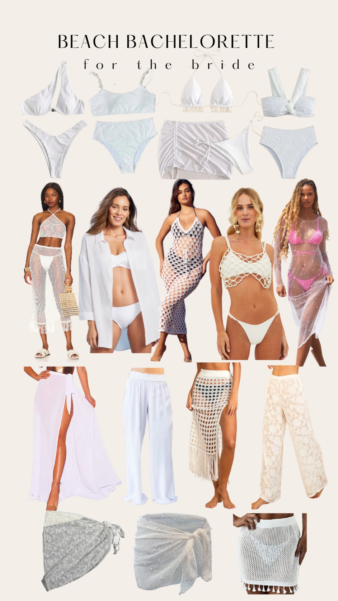 Bridal swim and coverups! Perfect for a bachelorette or honeymoon 

#LTKtravel #LTKGiftGuide #LTKwedding