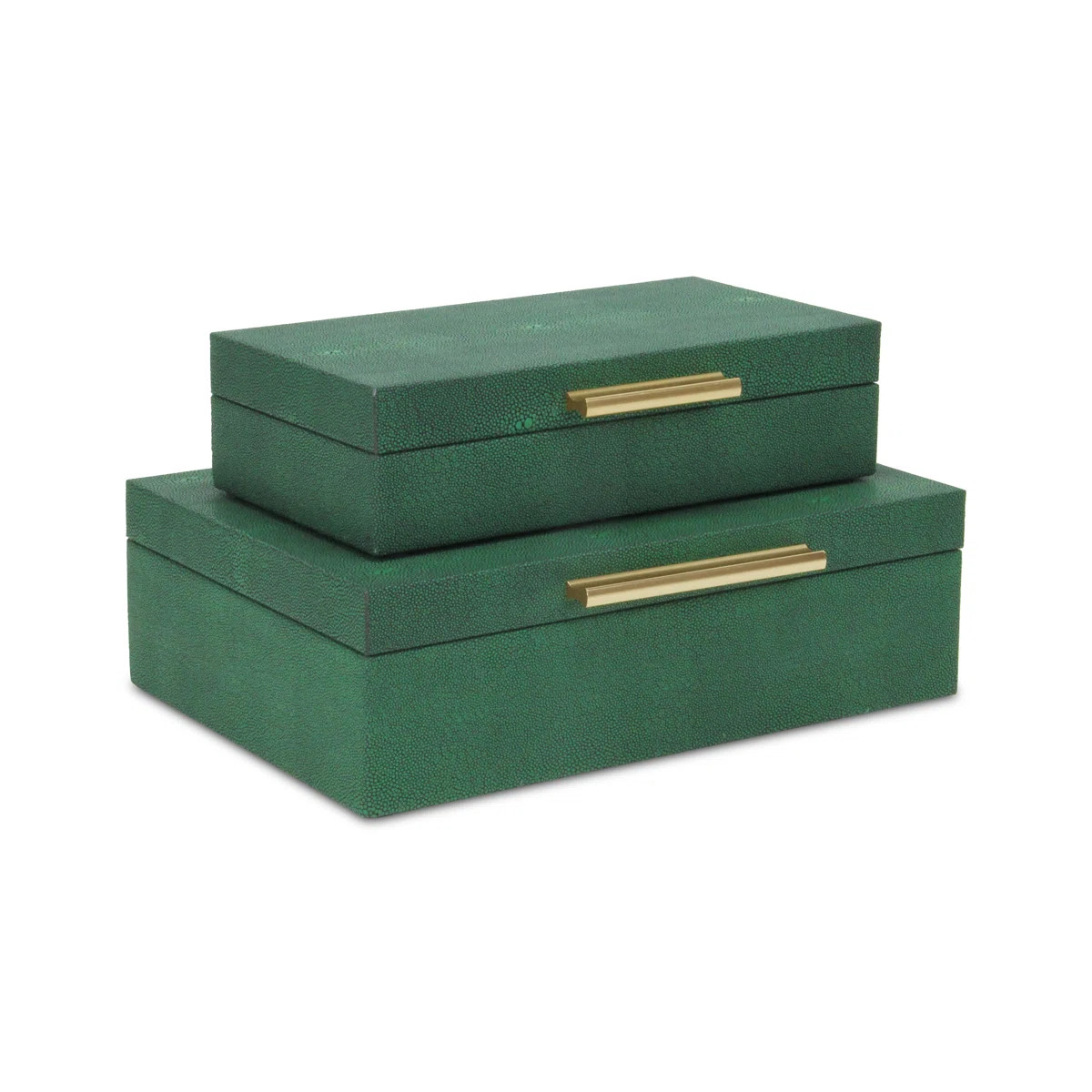 Rebeka 2 Piece Faux Leather Decorative Box Set | Wayfair North America